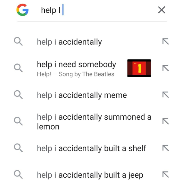 How do you accidentally build something