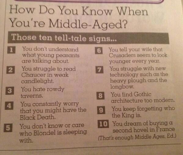 How Do You Know When Youre Middle-Aged