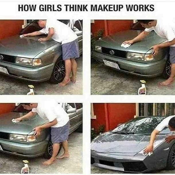How Girls Think Makeup Works