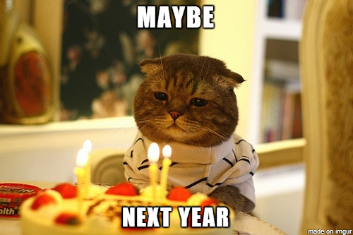 How I feel about my Cake Day this year