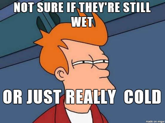 How i feel when getting the washing off the line