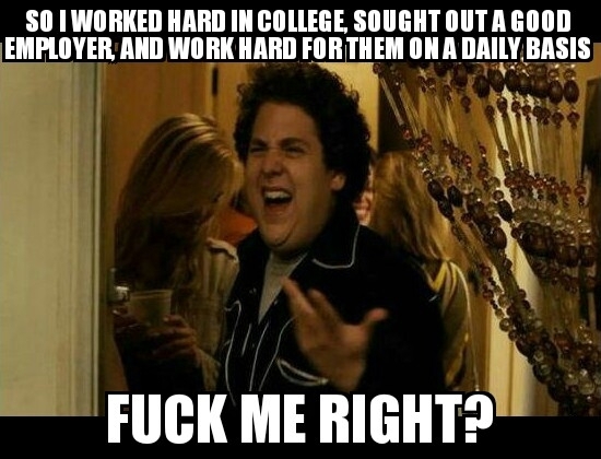 How I feel when people tell me it is luck that has made me successful in todays economy