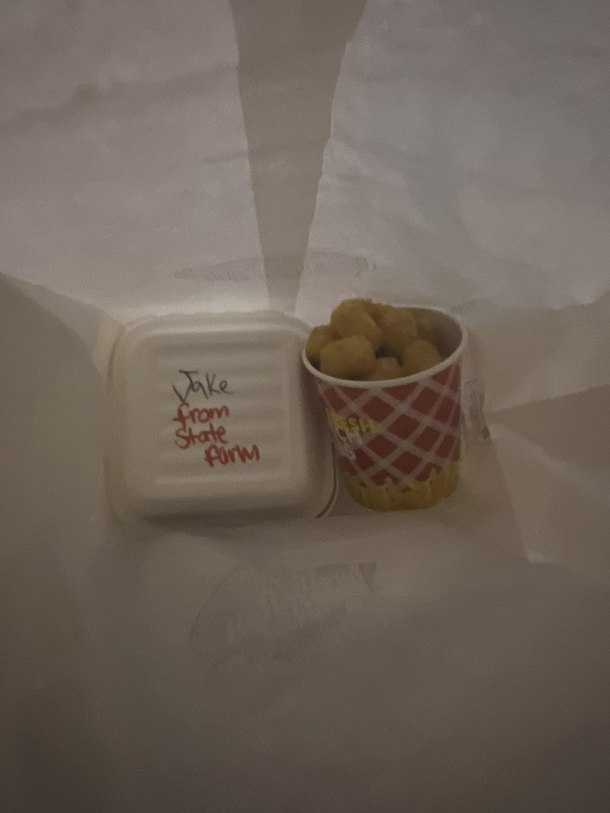How I received my burger 