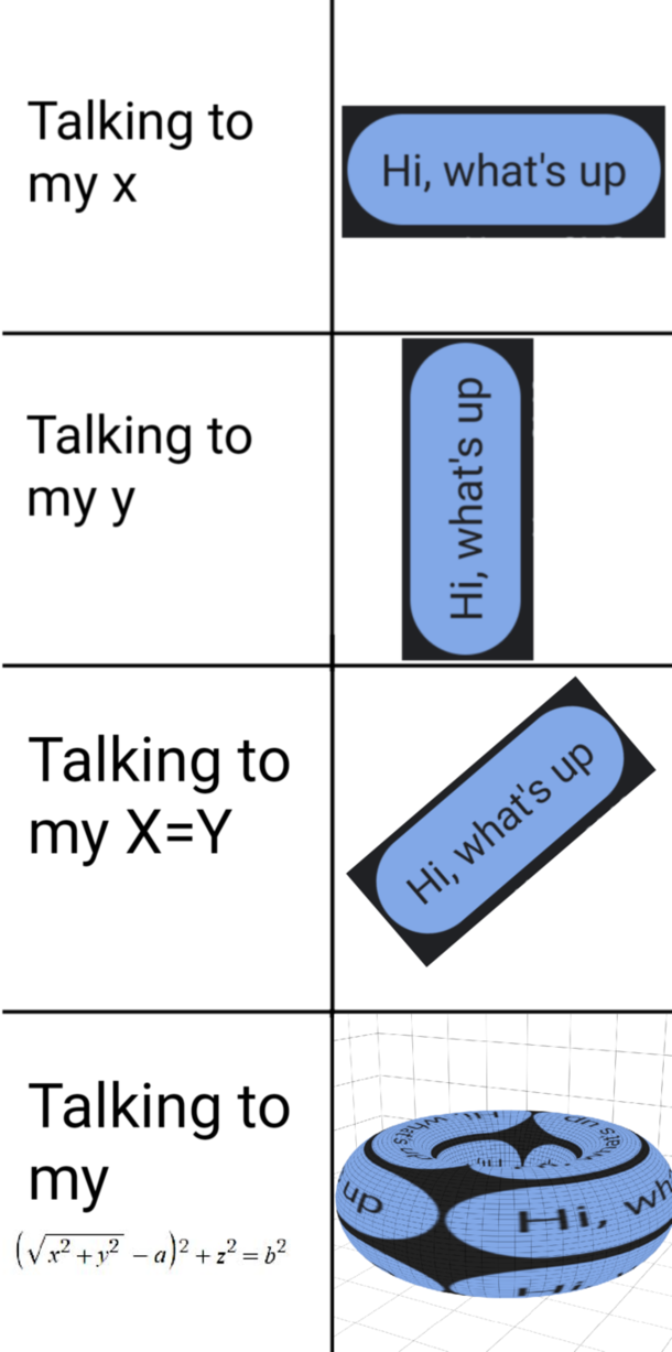 How i talk to my x
