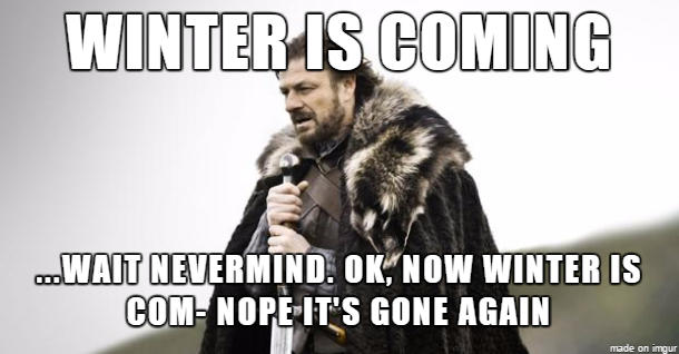 How it feels like in Southern Canada right now