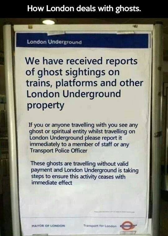 How London deals with ghosts