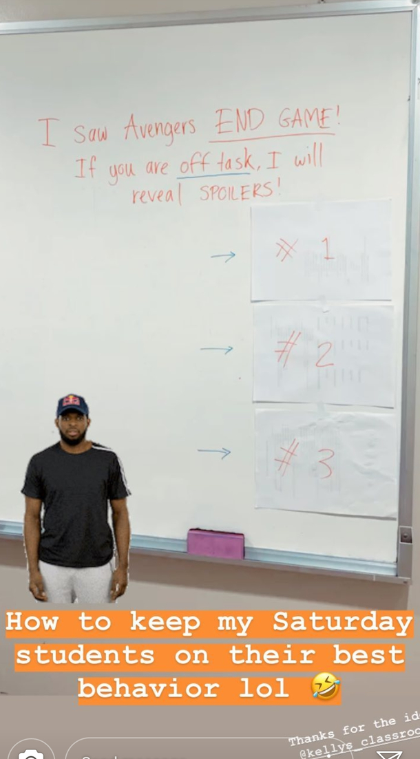 How my cousin manage her students in class