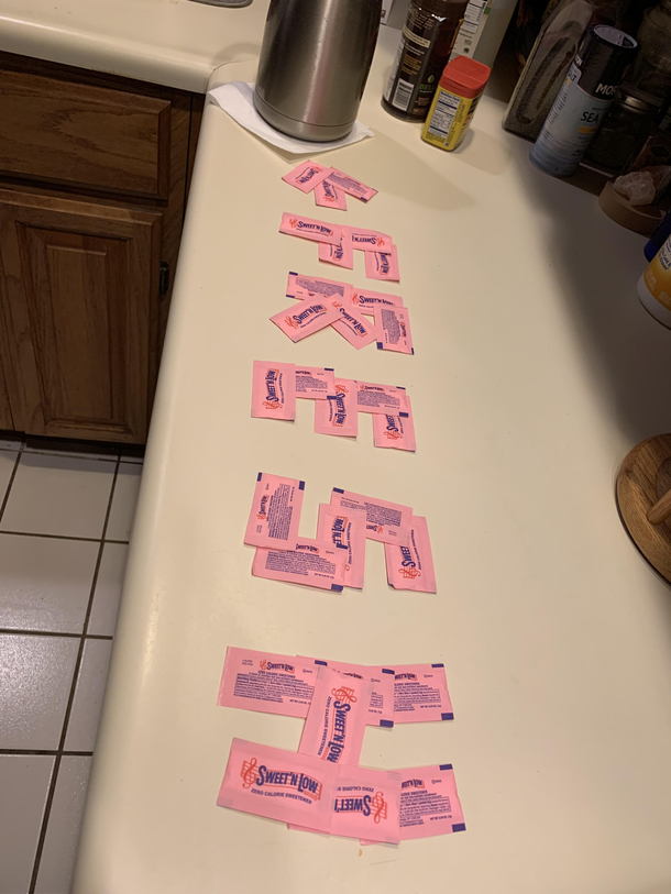 How my husband tells me the coffee is fresh when he leaves in the morning for work True love
