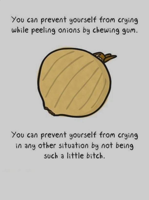How not to cry