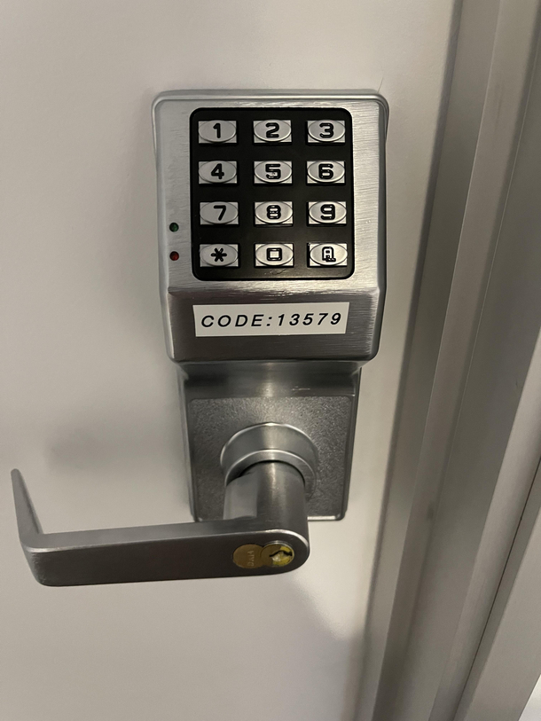 How not to secure a door