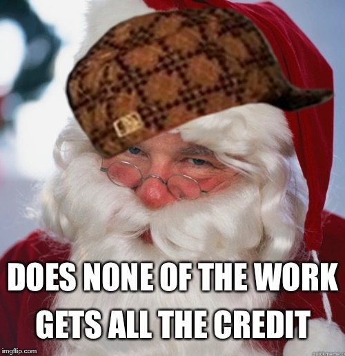 How parents feel about Scumbag Santa