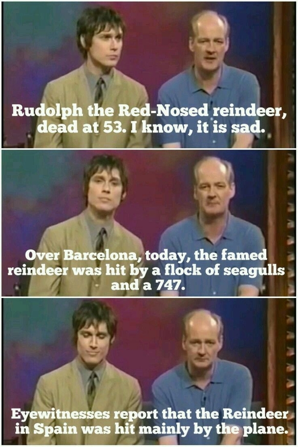 How Rudolph the Red-Nosed Reindeer died according to Whose Line