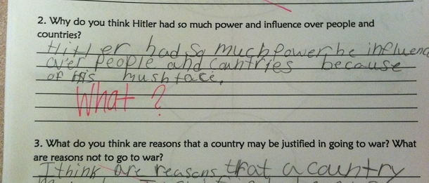 How th graders think Hitler really gained influence 