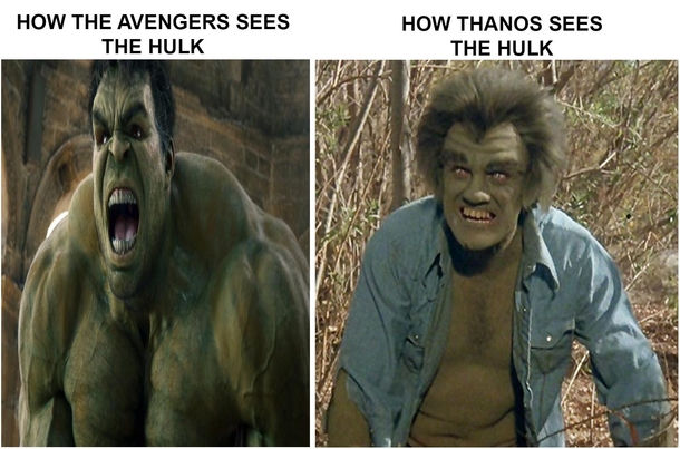 How The Avengers sees The Hulk vs How Thanos sees The Hulk
