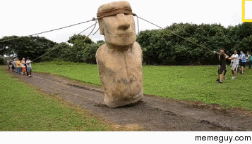 How the Easter Island statues may have been trasported