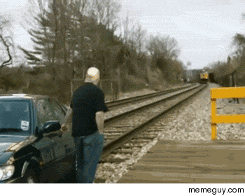 How to avoid getting hit by a train