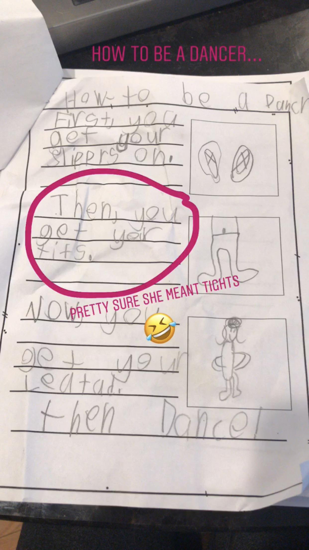 How to be a dancer according to my kindergartener