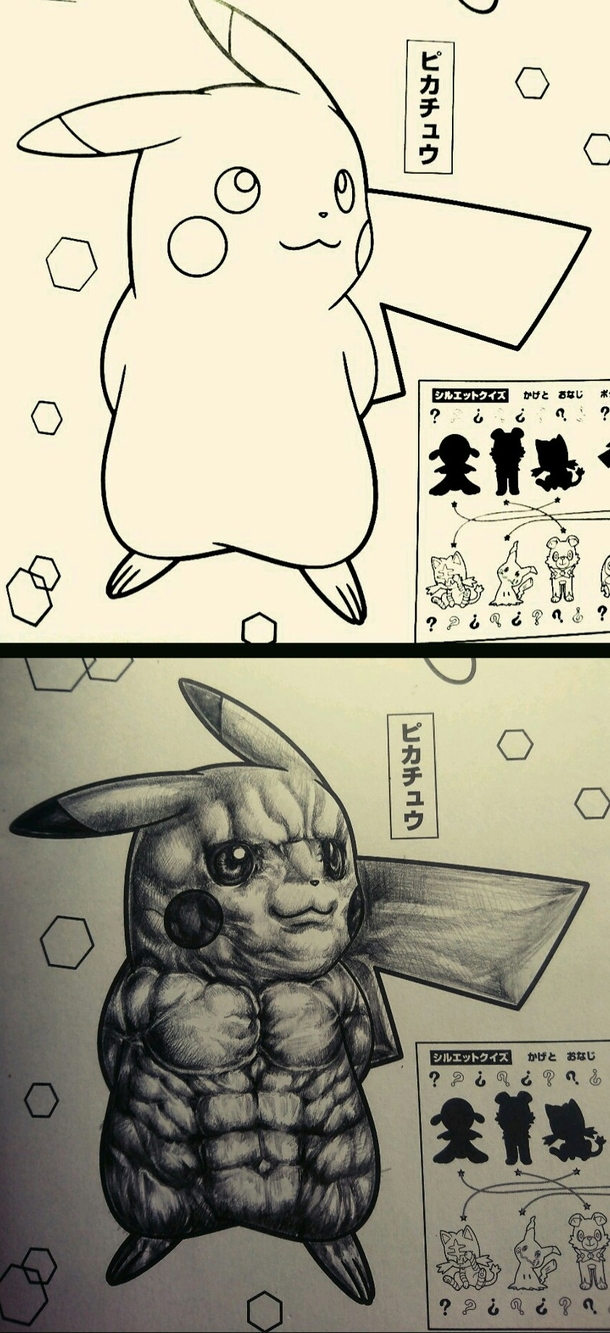 How to color Pikachu