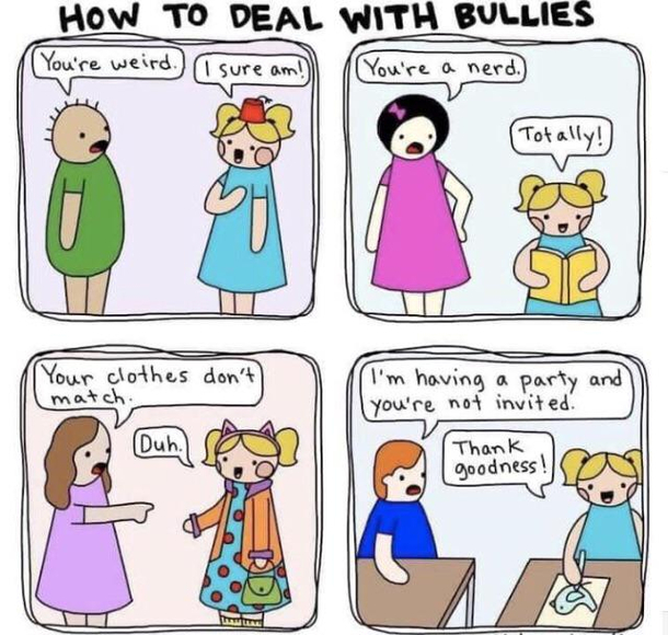 How to deal with bullies Meme Guy