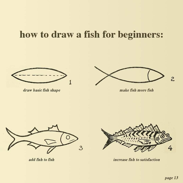 How to draw a fish