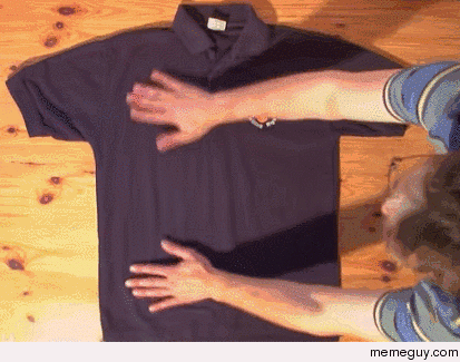 How to fold a shirt in under  seconds