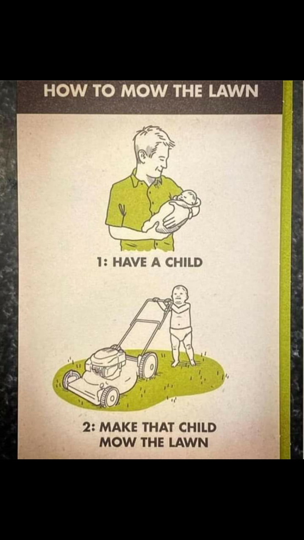 How to mow the lawn