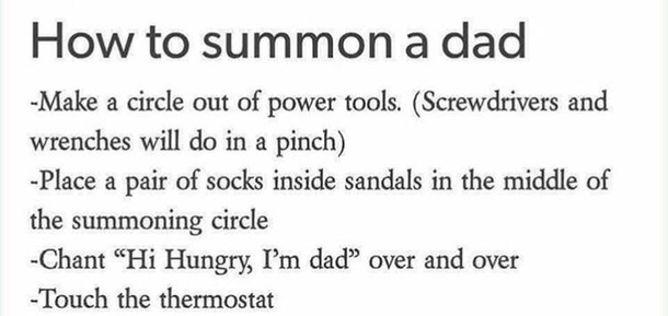 How to summon a Dad