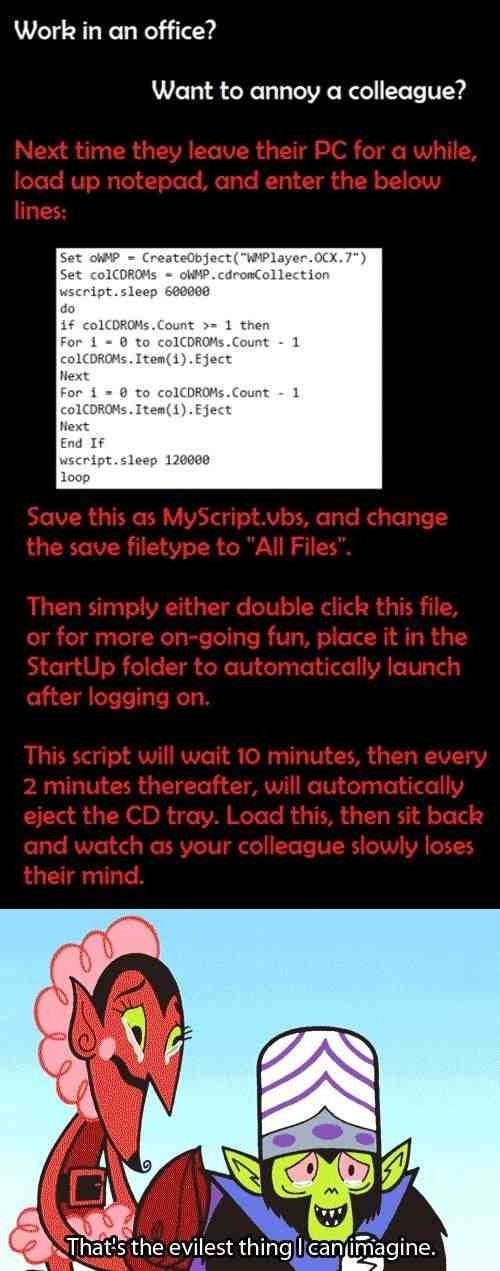 How to troll Co-Workers or Friends