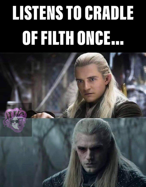 How to turn Legolas to Geralt - Blast Cradle of Filth
