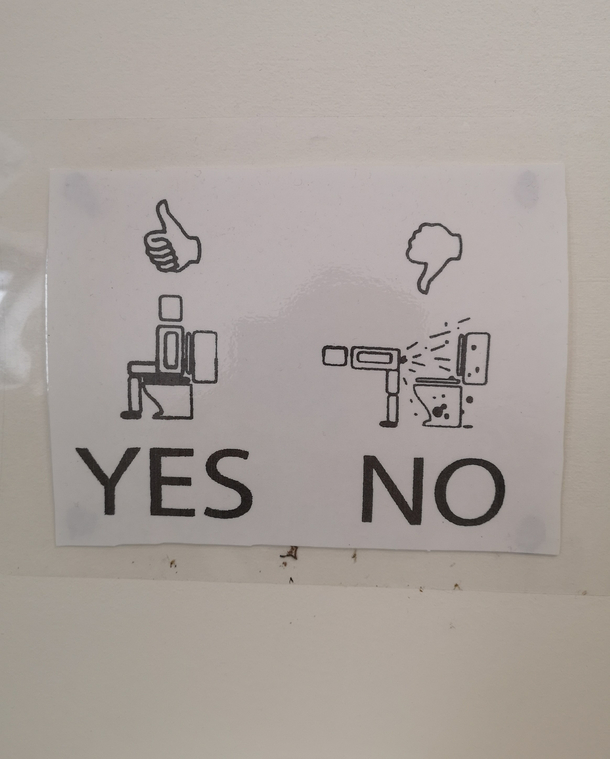 How to use the toilet