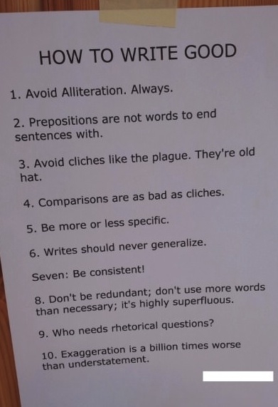 How to write good