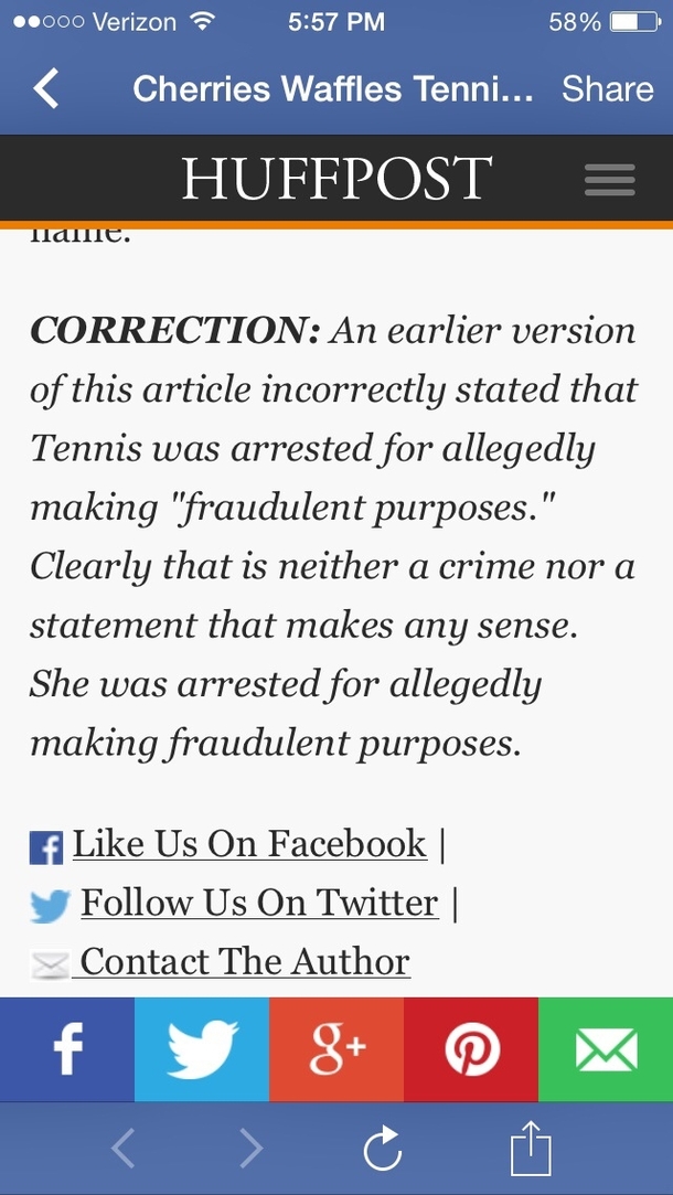 Huffpost fixes mistake makes same mistake in Correction