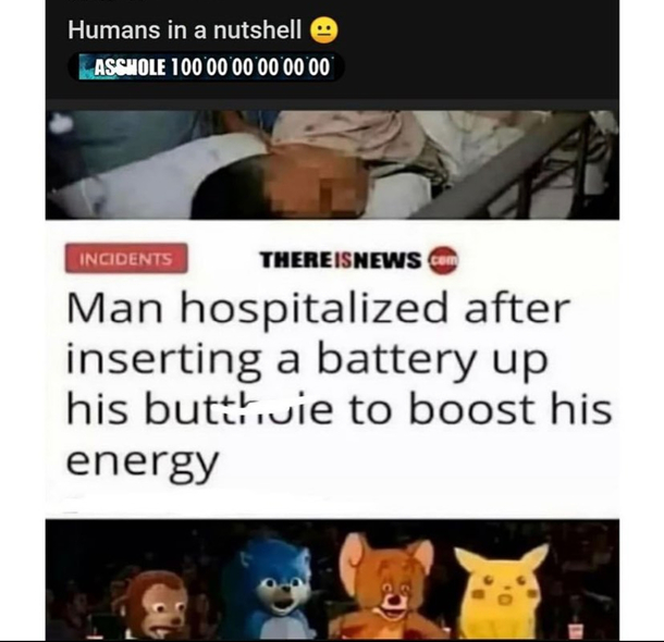 Humans are crazy sometimes