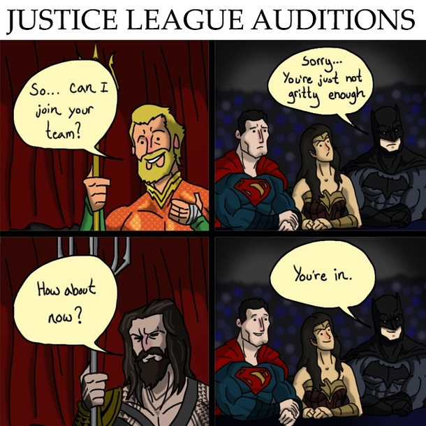 HUMOR Justice League tryouts by Datjiveturkey