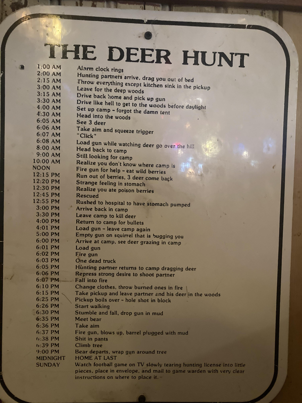 Hunting is hard