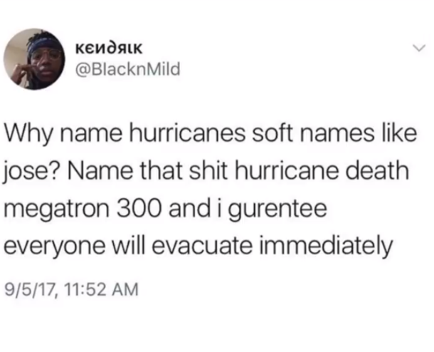 Hurricane death megatron 