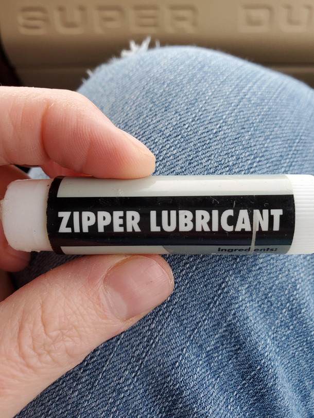 Husband told me not to throw away the lip balm hed been using for weeks  Bless his heart