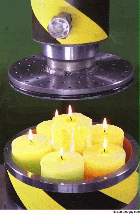 Hydraulic Press ltvsgt Burning Candles