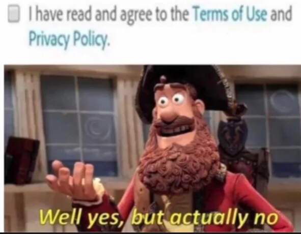 I absolutely read all that for every website ever