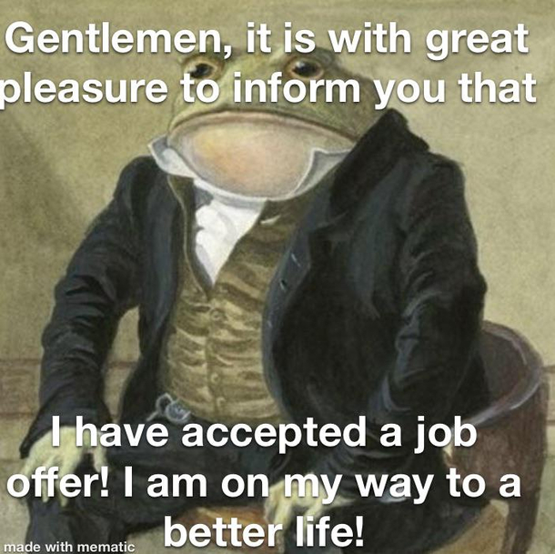 I accepted the offer