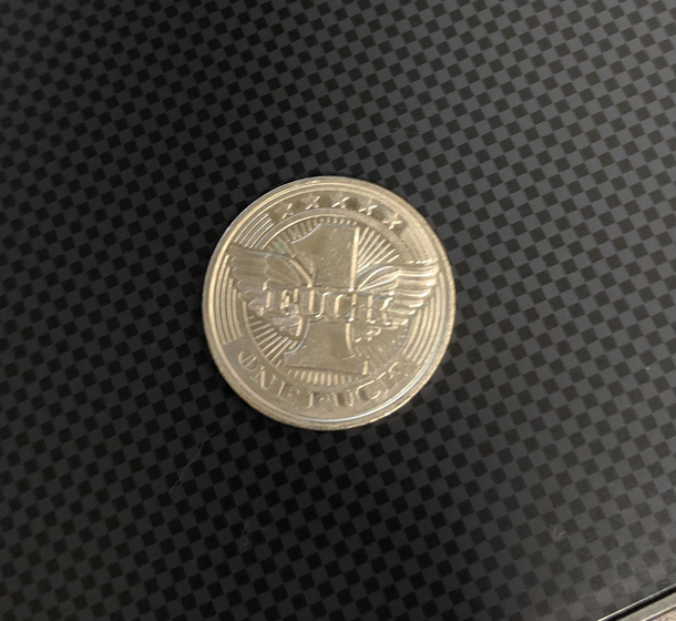 I accidentally gave this to a cashier and couldnt figure out why she was staring at my quarter for so long