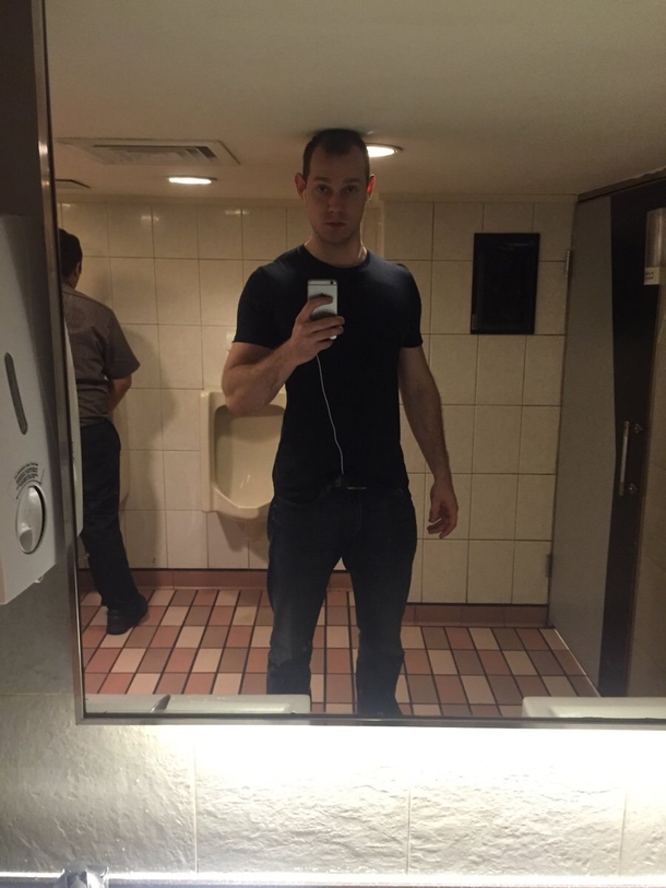 I actually didnt fit in this bathroom in Taiwan