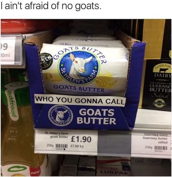 I aint afraid of no goats