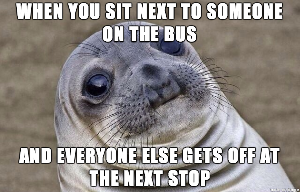 I always feel like it would seem rude to move to a free seat