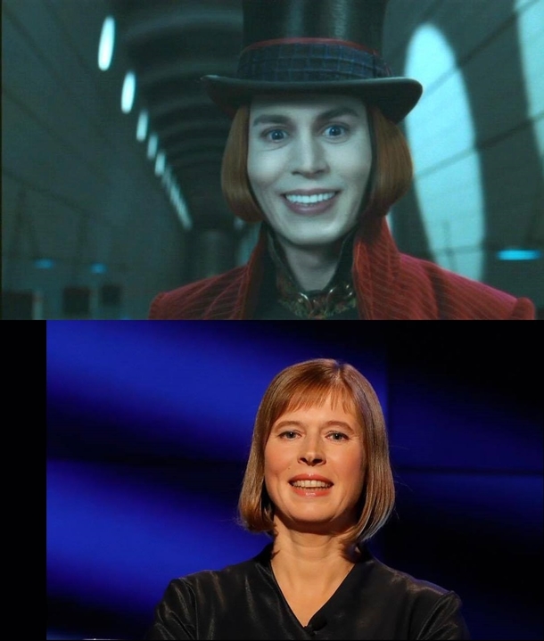 I always felt like the new president of Estonia reminded me of someone now i know