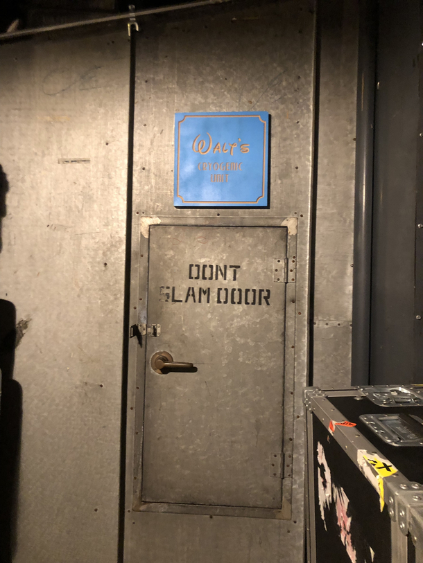 I am a freelance technician and I just happen to be working in the underground tunnels of Disney Today I found this