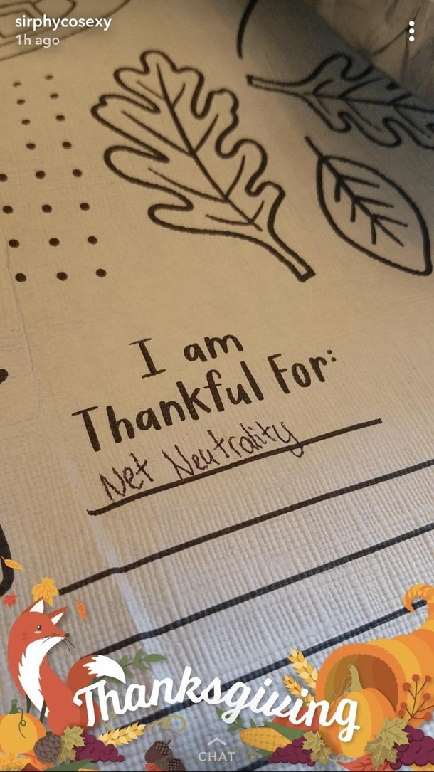 I am thankful for