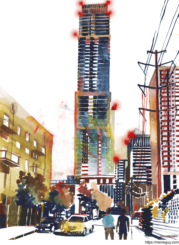 I animated my Austin watercolor