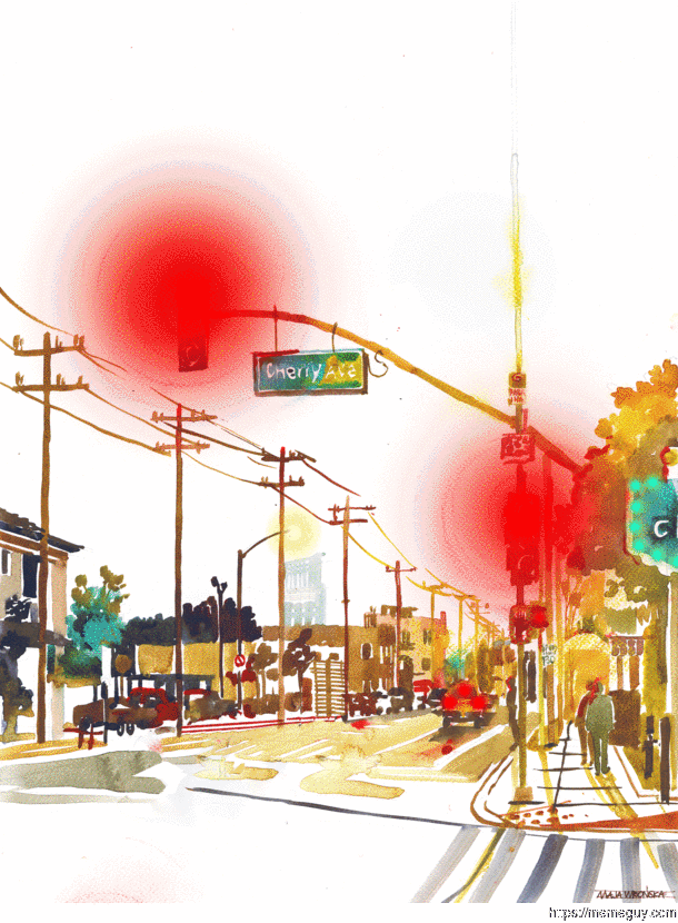 I animated my Long Beach watercolor