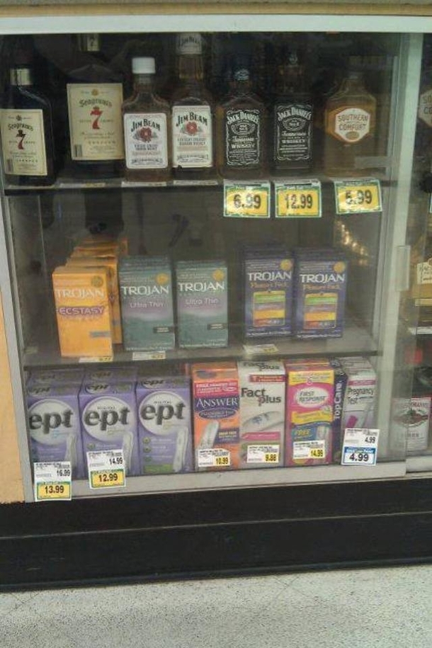 I applaud this store for its product placement